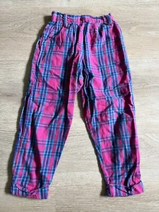 Girls Vintage Plaid Pants When And Wear Size Large - Picture 1 of 9