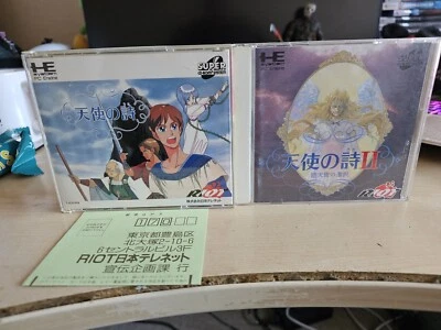 Tenshi No Uta I 1 and 2 II PC Engine Super CD-Rom Turbo GRFX TG16 - Image 1 of 4