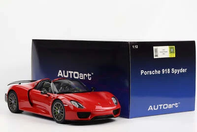 1:12 Autoart Porsche 918 Spyder 2013 Guardie Red 12122 - Immagine 1 di 4