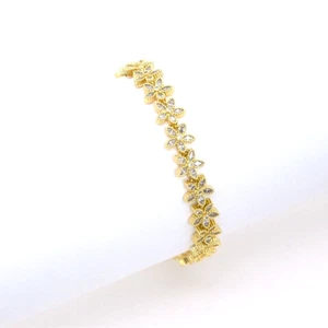 Gold Plated with Cubic Zirconia Tennis Bracelets. - Picture 1 of 2
