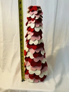 Valentine’s Day Decorations Tree With Felt Hearts 18.5" - Picture 1 of 6