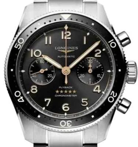 Longines Spirit Flyback Chronograph Black Dial Mens Watch 42 L3.821.4.53.6 - Picture 1 of 8