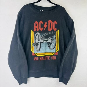 AC/DC We Salute You Cannon Graphic Print Men's Fleece Sweat Shirt XL 2023 - Picture 1 of 7