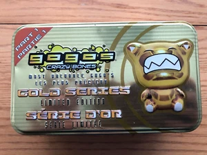 GOGO'S Crazy Bones Gold Series Edizione Limitata, Parte 1, 10 Pezzi con Latta - Foto 1 di 16