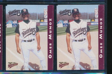 Lot (2) 1998 Multi-Ad #27 Omer Munoz Wisconsin Timber Rattlers (GD44) SWSW6