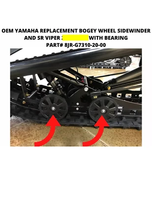 RUEDA BOGEY MOTO DE NIEVE YAMAHA + COJINETES SIDEWINDER / SR VIPER 8JR-G7310-20-00 Foto 1 de 4