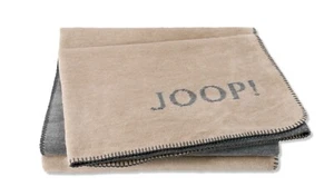 JOOP! Decke Wohndecke Melange Doubleface Farbe Sand-Stein, 814142, 150x200cm - Bild 1 von 2