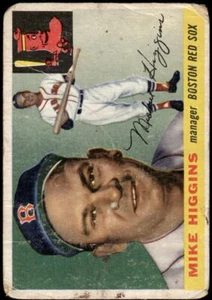 1955 TOPPS MIKE HIGGINS 150 POOR MGR BASEBALL BOSTON RED SOX - Picture 1 of 2
