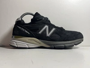 NEW BALANCE 990 V4 MADE IN USA BLACK TRAINERS SIZE 6.5 UK - Picture 1 of 8