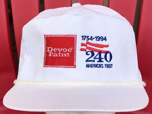 Vtg 1994 Devoe Paint Cap Hat Embroidered Logo USA 240th Anniversary WOW! - Picture 1 of 8
