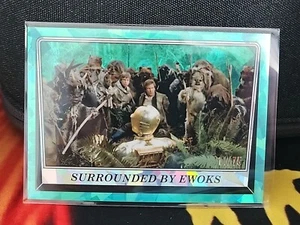 2023 Topps Edición Cromo Zafiro Star Wars El Retorno del Jedi Aqua #11/75  - Imagen 1 de 3