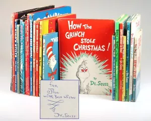 21 Seuss books all inscribed by Dr. Seuss for a young mother in 1963 in La Jolla - Picture 1 of 11