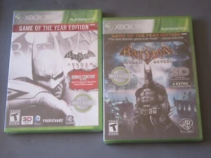 Batman Xbox 360: Arkham City and Arkham Asylum Game of the Year Editions SEALED - Picture 1 of 6