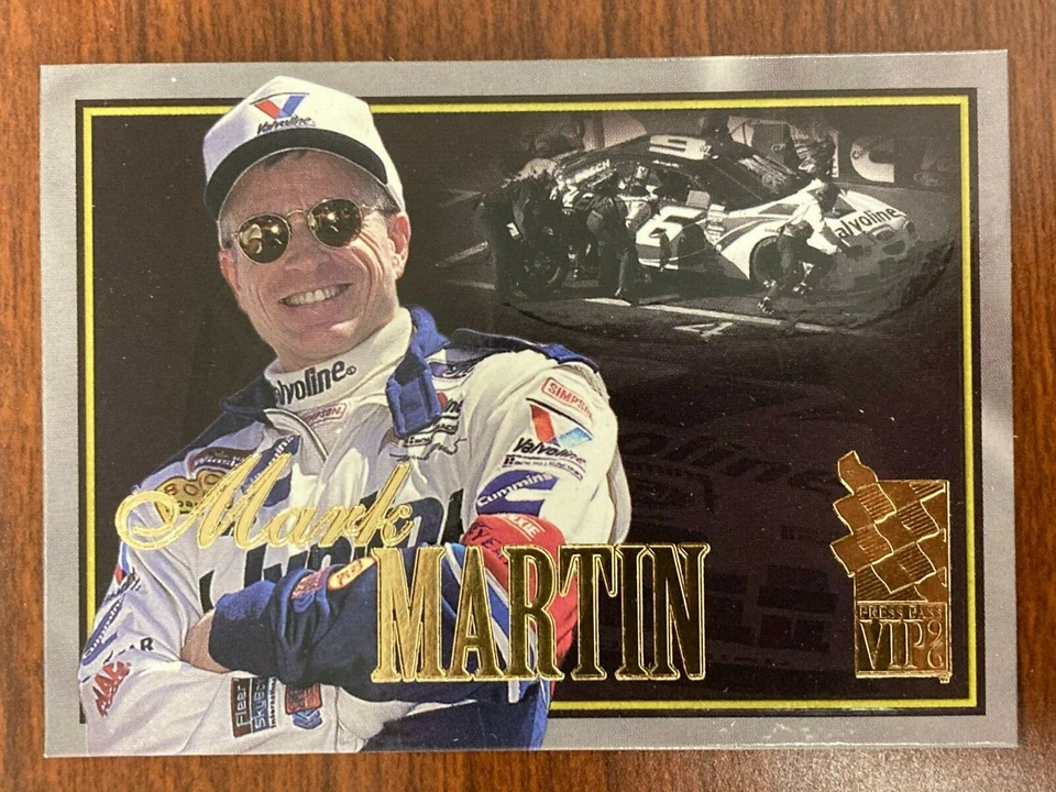 MARK MARTIN 1996 PRESS PASS VIP PROMO CARD #2 NASCAR - Image 1 of 2