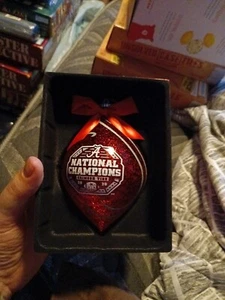 ALABAMA CRIMSON TIDE 2020 FOOTBALL NATIONAL CHAMPIONS ORNAMENT #A0001 (1st One) - Picture 1 of 4