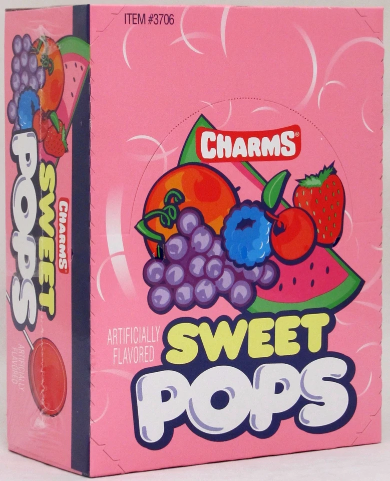 Unknown Charms Sweet Pops 48ct 30 Oz 014200337064