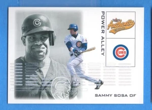 Fleer Authentix Power Alley #1 2002 Sammy Sosa Cubs - Imagen 1 de 1