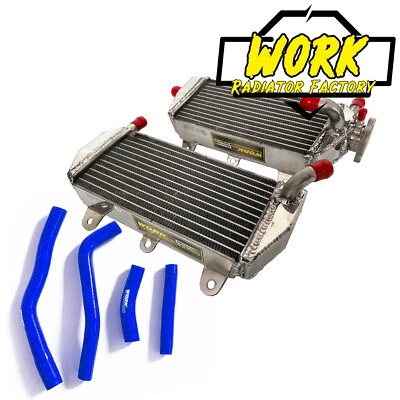 Radiador de aluminio + manguera azul para Yamaha YZ450F YFZ450 YZ 450F 2010-2013 2011 2012 Foto 1 de 4