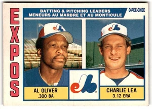 Al Oliver/Charlie Lea 1984 O-Pee-Chee #332 Montreal Expos - Picture 1 of 2