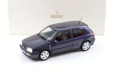 1:18 Norev VW Golf 3 VR6 Rabbit 1996 Viola Metallizzato 188417 - Immagine 1 di 4