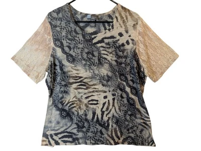 Liz & Me коллекционная серия женщин Топ плюс sz 0 X украшенный с заклепками готический ведьмы - Изображение 1 из 4