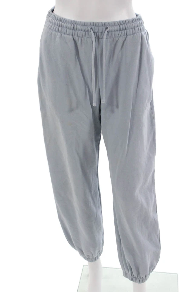 Pantalones deportivos Zara para hombre gris algodón poliéster cordón talla M Foto 1 de 4