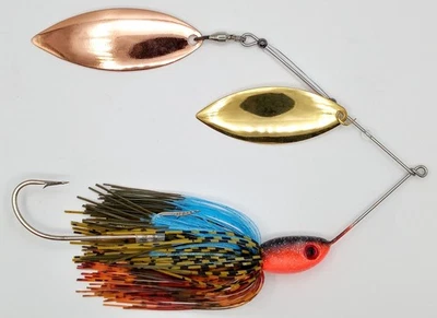 HARDWIRED BAITS Custom Magnum Spinnerbait ~ HB Bluegill ~ 1 oz Double Willow