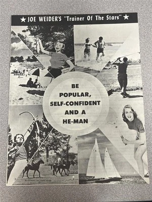JOE WEIDER "Be popular, self-confident and a He-Man" bodybuilding course 1959 - Image 1 of 4