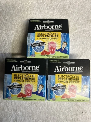 Lote de 3 Reponedores Electrolitos Aerotransportados Sin Azúcar + Sandía Apoyo Inmunológico Foto 1 de 2