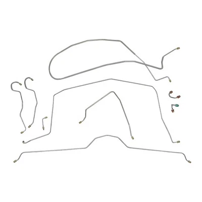 Chevrolet Corvette 1968 manual disco completo línea de freno juego 9 piezas inoxidable Foto 1 de 4