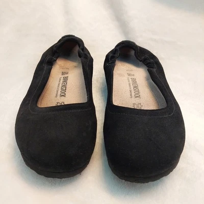 Zapatos planos de ballet Birkenstock Celina para mujer EU 39 US 8 negros de gamuza sin cordones  Foto 1 de 4