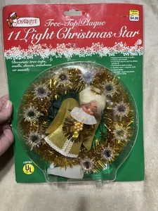 Vintage 7” Halo Angel Lighted Christmas Tree Topper - Picture 1 of 2