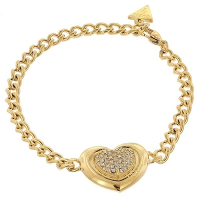 GUESS Schmuck Damen-Armband Herz Pave Goldfarben S JUBB05456JWYGS - Bild 1 von 2