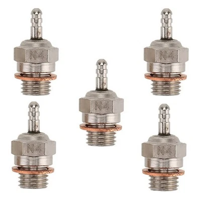 5Pack 70117 Hot Super Glow Plug #4 N4 1/10 RC Car Redcat For Himoto HSP H - Image 1 of 4