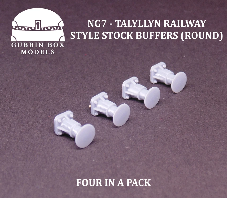 NG7 Talyllyn Railway Stock Style Buffers (Round) - 0-16.5 Gauge - Image 1 of 1