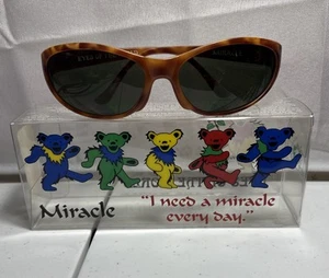 Vintage Grateful Dead Miracle Blonde Eyes Of The World Sunglasses NEW - Picture 1 of 8