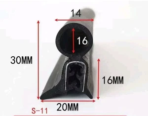 Car Boot Seal rubber edge Door trim Bonnet BOAT 30mm x 20mm grips 1mm to 5mm - Picture 1 of 4