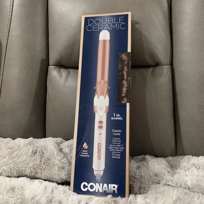 Conair CD701GN Double Ceramic 1 Inch Auto Shut Off Dual Voltage Curling Iron. - Image 1 of 2