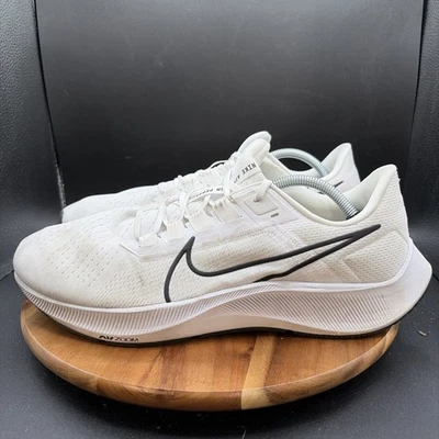 Nike Mens Size 13 Air Zoom Pegasus 38 CZ1893-100 White Lace-Up Sneaker Shoes - Image 1 of 4
