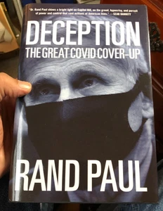 "Deception - The Great Covid Cover-Up" by Rand Paul Signed Bookplate HC 2023 - Imagen 1 de 6