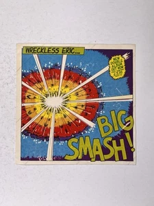 Wreckless Eric Big smash Sticker Original New Double Album Promotion - Picture 1 of 12