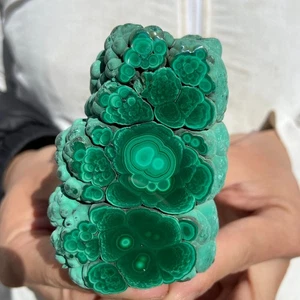 1LB Natural malachite slices quartz crystal mineral specimens reiki healing - Picture 1 of 10