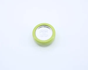 A0 Authentic CHANEL Green Mirror Logo 1 Hole 20mm Replacement Shank Button - Picture 1 of 3