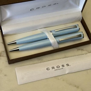 NEU CROSS PERLMUTT BLAU SALBEI STIFT & BLEISTIFT - Bild 1 von 5
