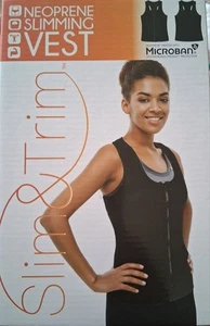 Slim & Trim Neoprene Slimming Vest Body Shaping Size XXL Black NEW In Box - Picture 1 of 3