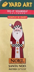 Vintage 1998 Yard Art Santa Noel 21x53 Do-It Yourself Weihnachtsmuster - Bild 1 von 5