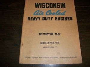 WISCONSIN LUFTGEKÜHLTE SCHWERE MOTOREN BETRIEBSANLEITUNG HANDBUCH VE4 VF4  - Bild 1 von 6