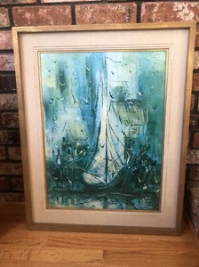 MCM~ Original Acrylic and Oil Painting~Danny Garcia SIGNED - Picture 1 of 14
