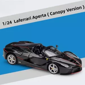 Modellino auto Laferrari Aperta scala 1:24 (versione baldacchino) giocattoli ornamento IDEA REGALO - Foto 1 di 22