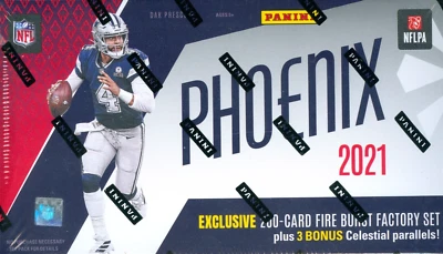 2021 Panini Phoenix Football Factory Sealed Fanatics Exclusive Complete Set - Image 1 of 2